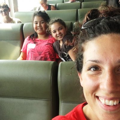 Tamara on the ferry